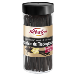 Gousses de Vanille Bourbon de Madagascar - qualité Noire Gourmet 14-16 cm