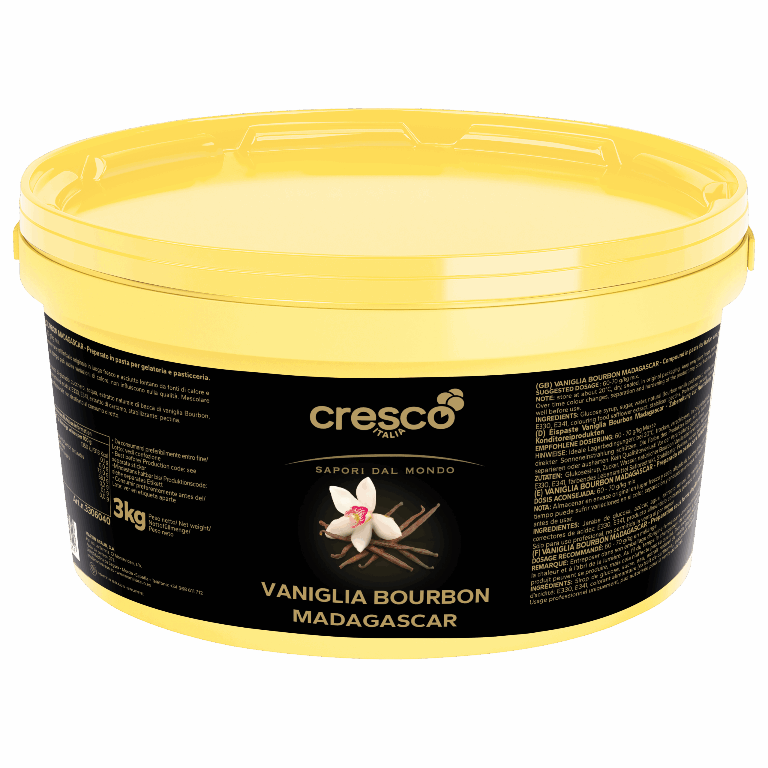 Pâte aromatique vanille Bourbon Madagascar cresco - Condifa