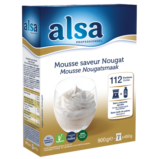Mousse saveur Nougat - alsa Professionnel