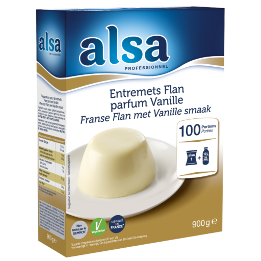 Entremets-Flan parfum Vanille - alsa Professionnel