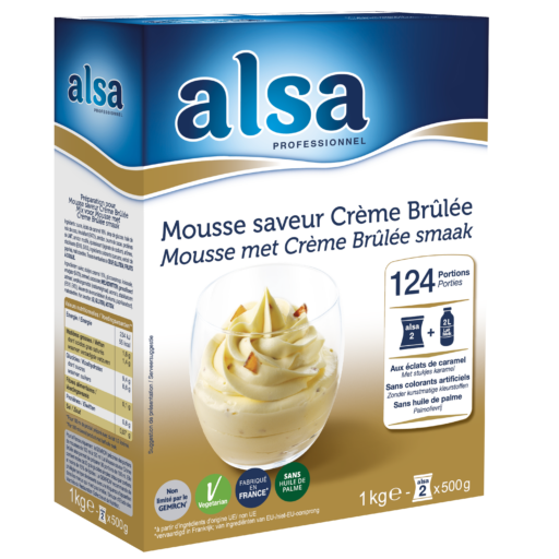 Mousse saveur Crème Brûlée alsa Professionnel