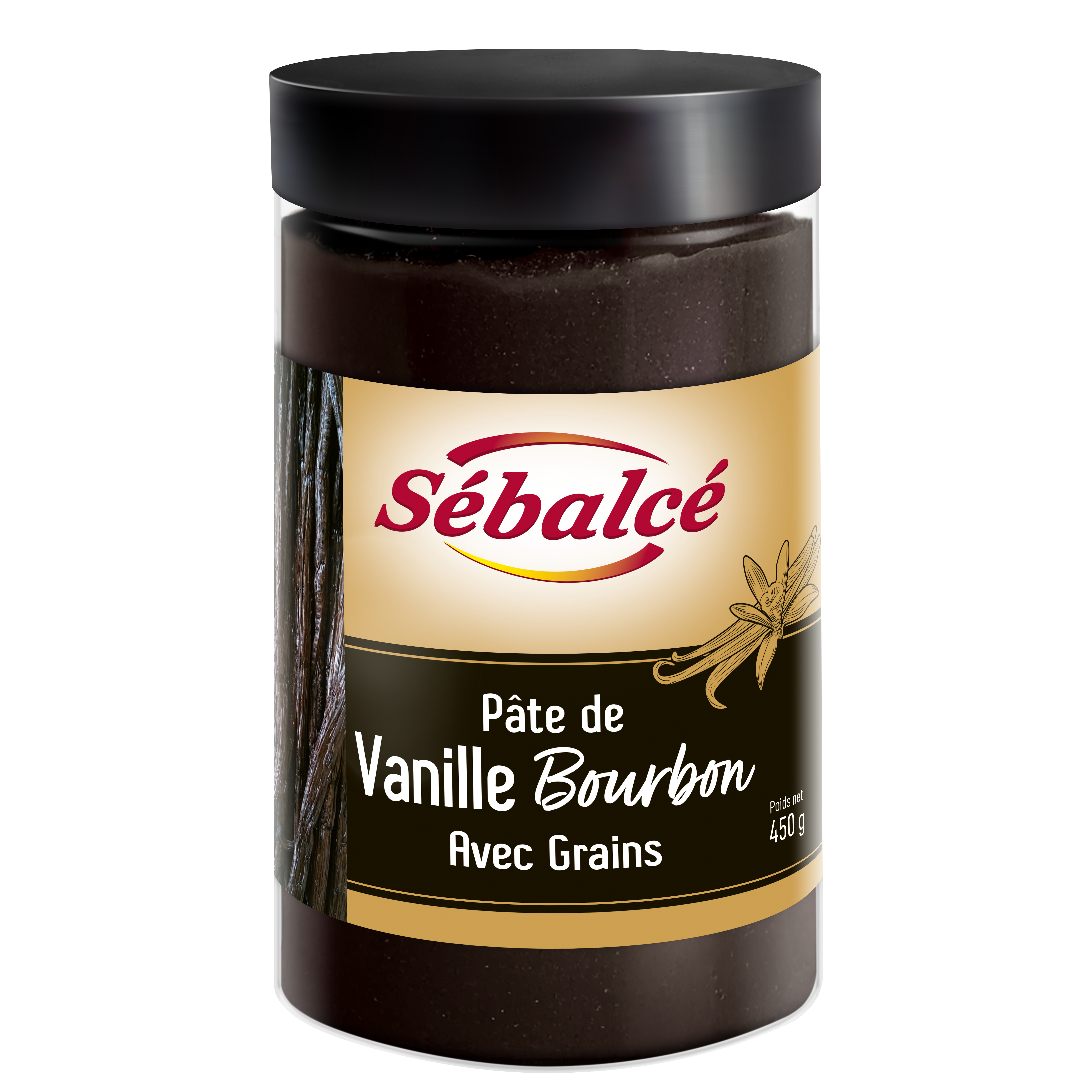 Pâte de vanille bourbon avec grains sébalcé condifa