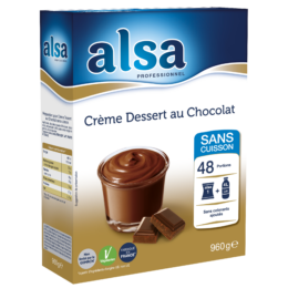 CRÈME DESSERT AU CHOCOLAT À FROID - alsa Professionnel
