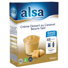 Crème Dessert au Caramel Beurre Salé alsa professionnel