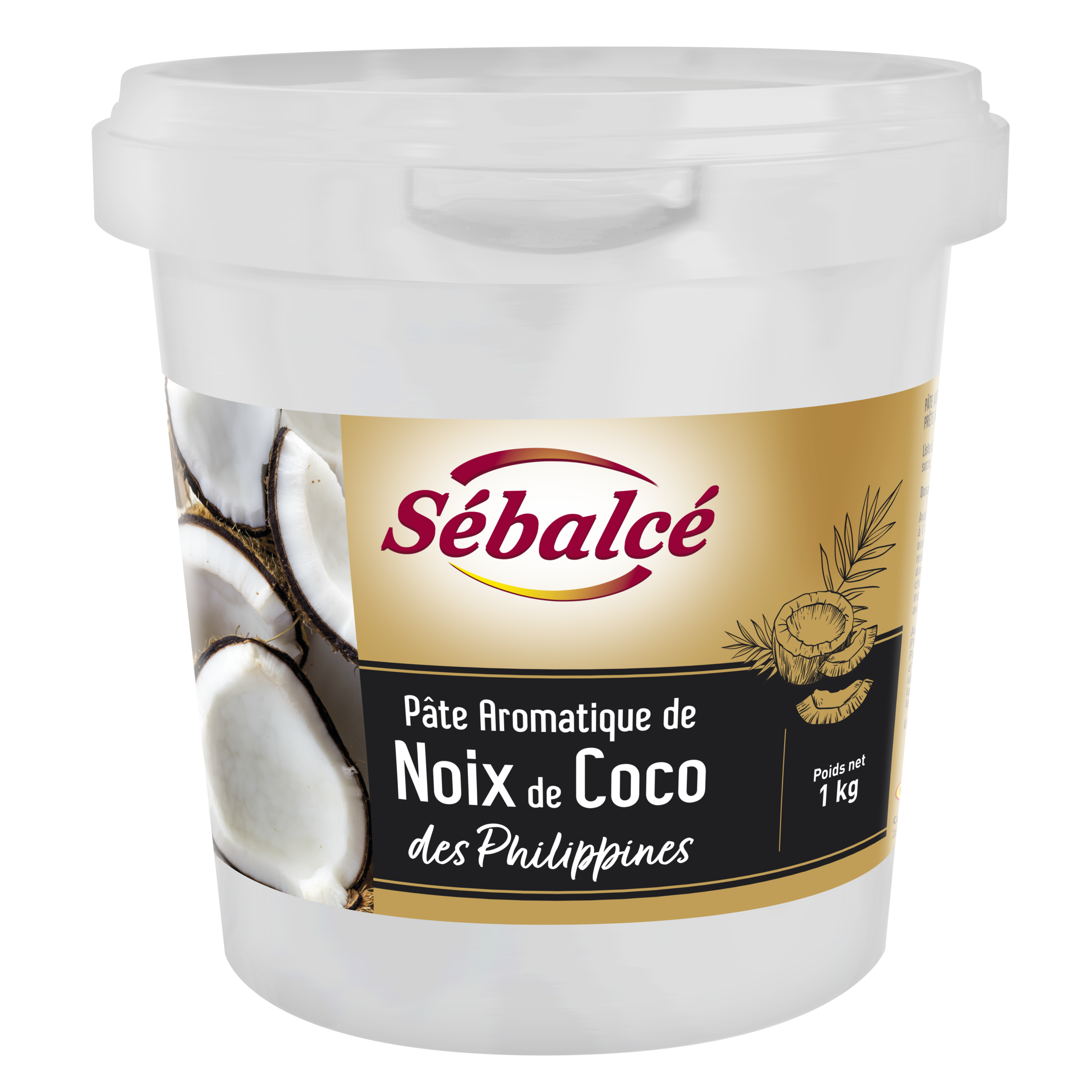 PÂTE AROMATIQUE DE NOIX DE COCO DES PHILIPPINES Sébalcé Condifa