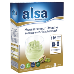 Mousse pistache alsa professionel