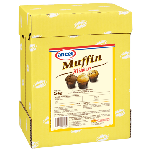 Préparation muffin 70 moules ancel - Condifa