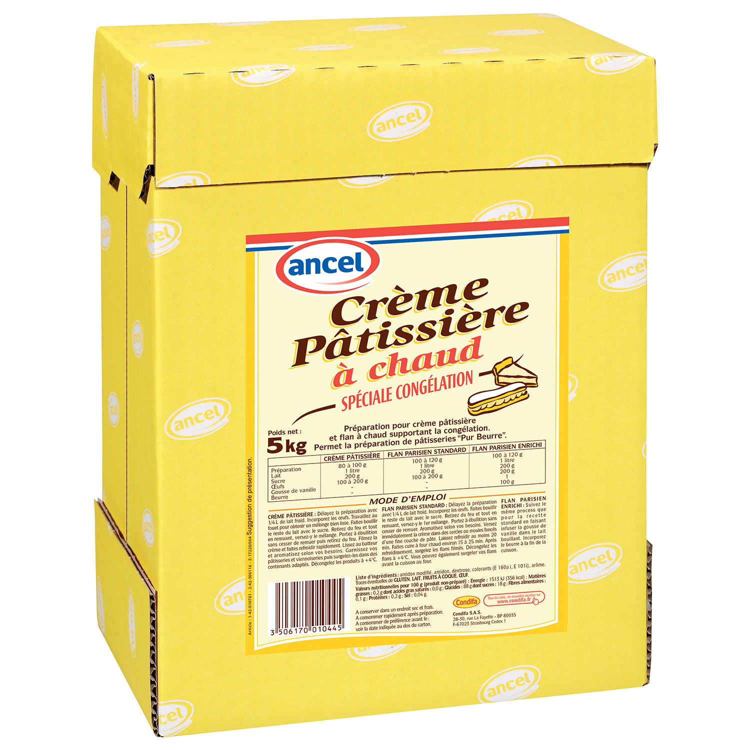 Crème patissière à chaud ancel