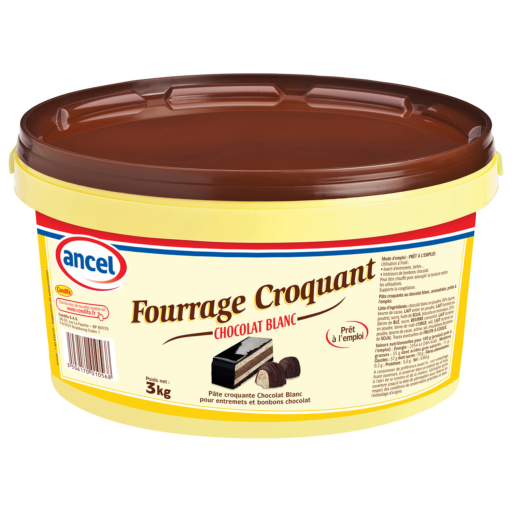Fourrage croquant chocolat blanc ancel - Condifa