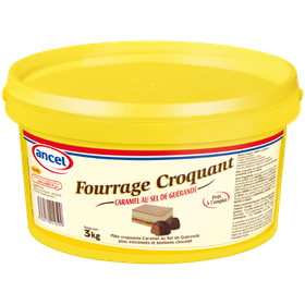 Fourrage croquant caramel au sel de Guérande ancel - Condifa