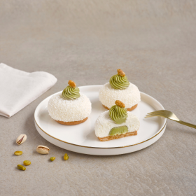 Entremets pistache coco