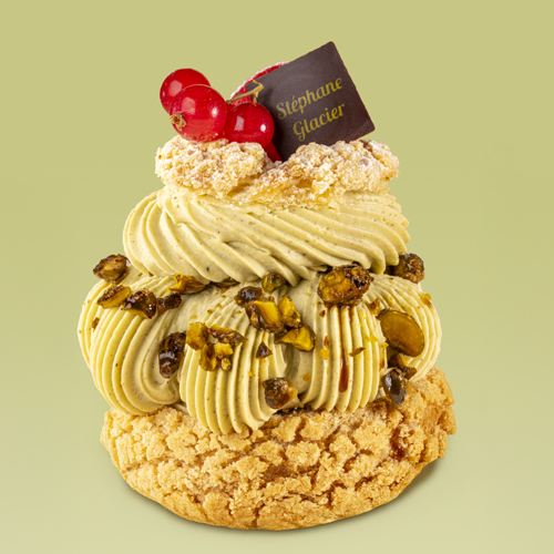 CHOUX CRUMBLE PISTACHE FRAMBOISE