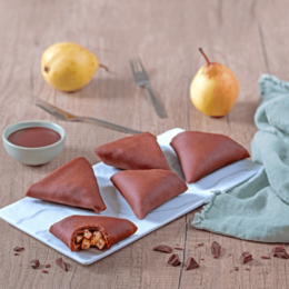 Crêpes Choco & Poire façon Samossas alsa Professionnel