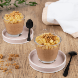 Verrine Mousse Caramel Beurre Salé, Compotée de Pommes & Crumble alsa Professionnel